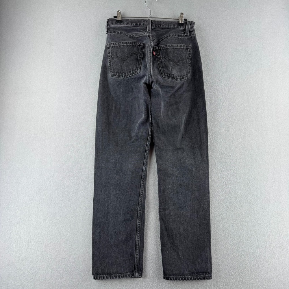Vintage Levis Jeans Womens 29 (Fits 27x29) Black 501 Made in USA - Picture 1 of 16